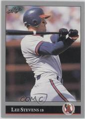 Lee Stevens #15 Baseball Cards 1992 Leaf Preview Prices