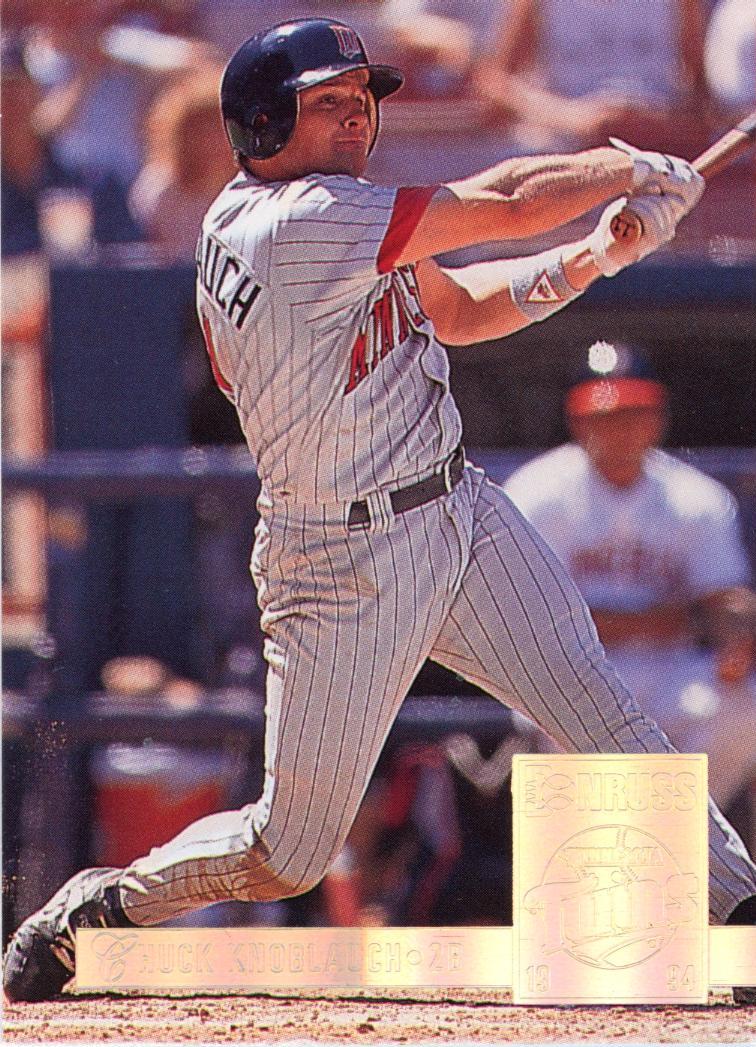 Chuck Knoblauch #28 Baseball Cards 1994 Donruss Special Edition Gold