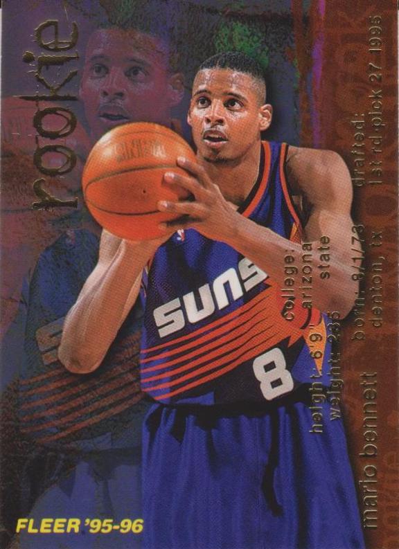 Mario Bennett #283 Basketball Cards 1995 Fleer