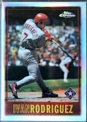 Ivan Rodriguez [Refractor] #114 Baseball Cards 1997 Topps Chrome Prices