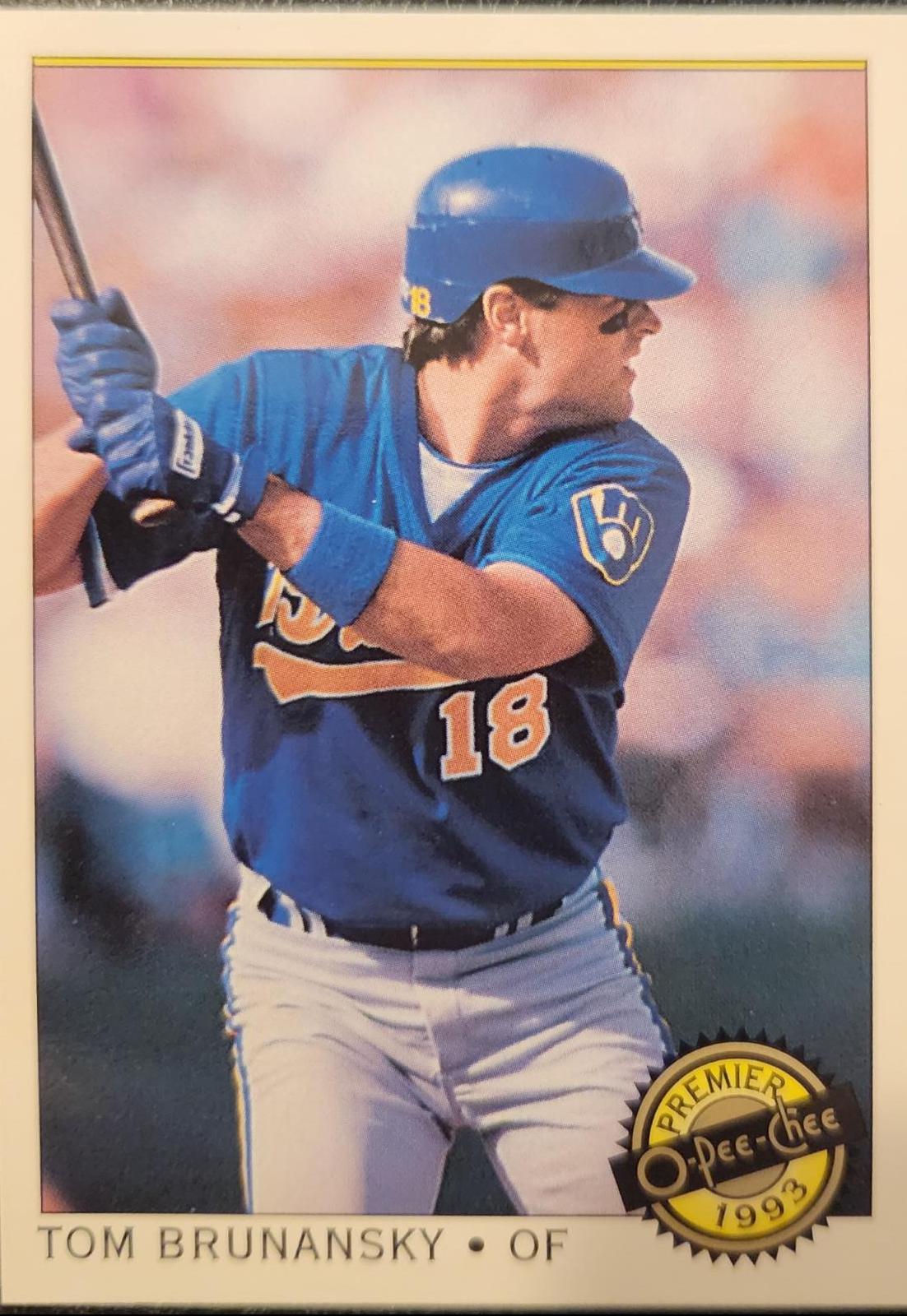 Tom Brunansky #34 Baseball Cards 1993 O Pee Chee Premier