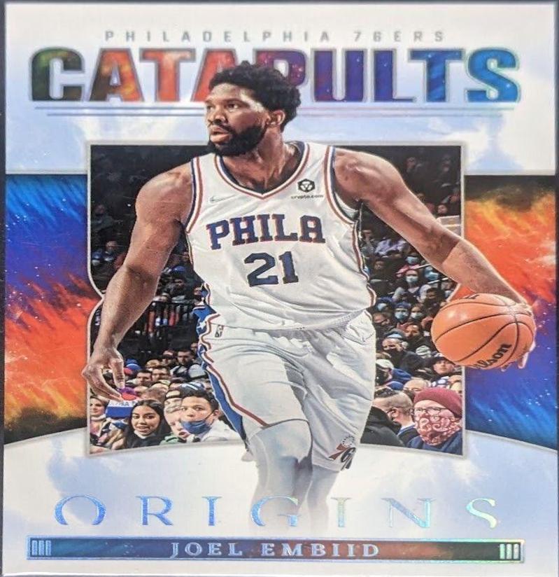 Joel Embiid #3 Basketball Cards 2022 Panini Origins Catapults