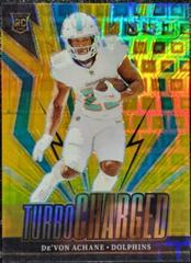 De'Von Achane [Gold Prizm] #7 Football Cards 2023 Panini Select Turbocharged Prices