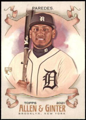 Isaac Paredes #254 Baseball Cards 2021 Topps Allen & Ginter