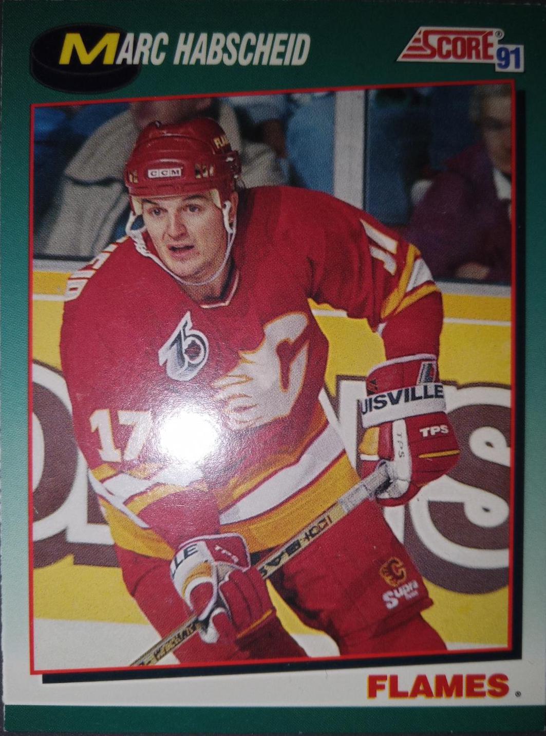 Marc Habscheid #33T Hockey Cards 1991 Score Rookie Traded