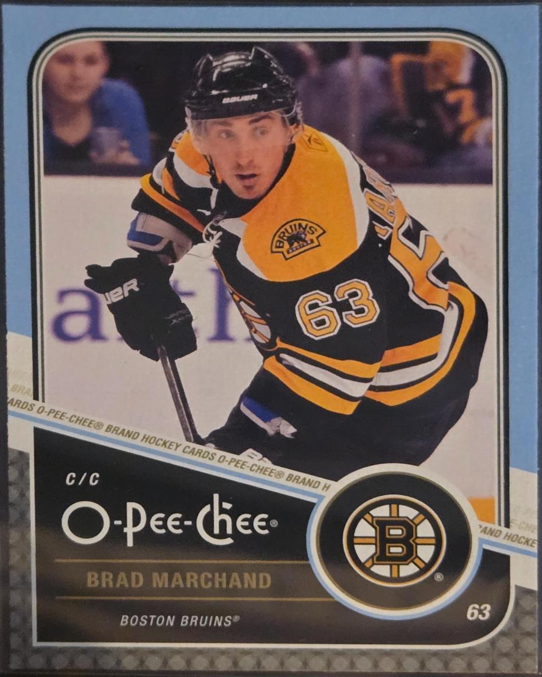Brad Marchand #394 Hockey Cards 2012 O-Pee-Chee
