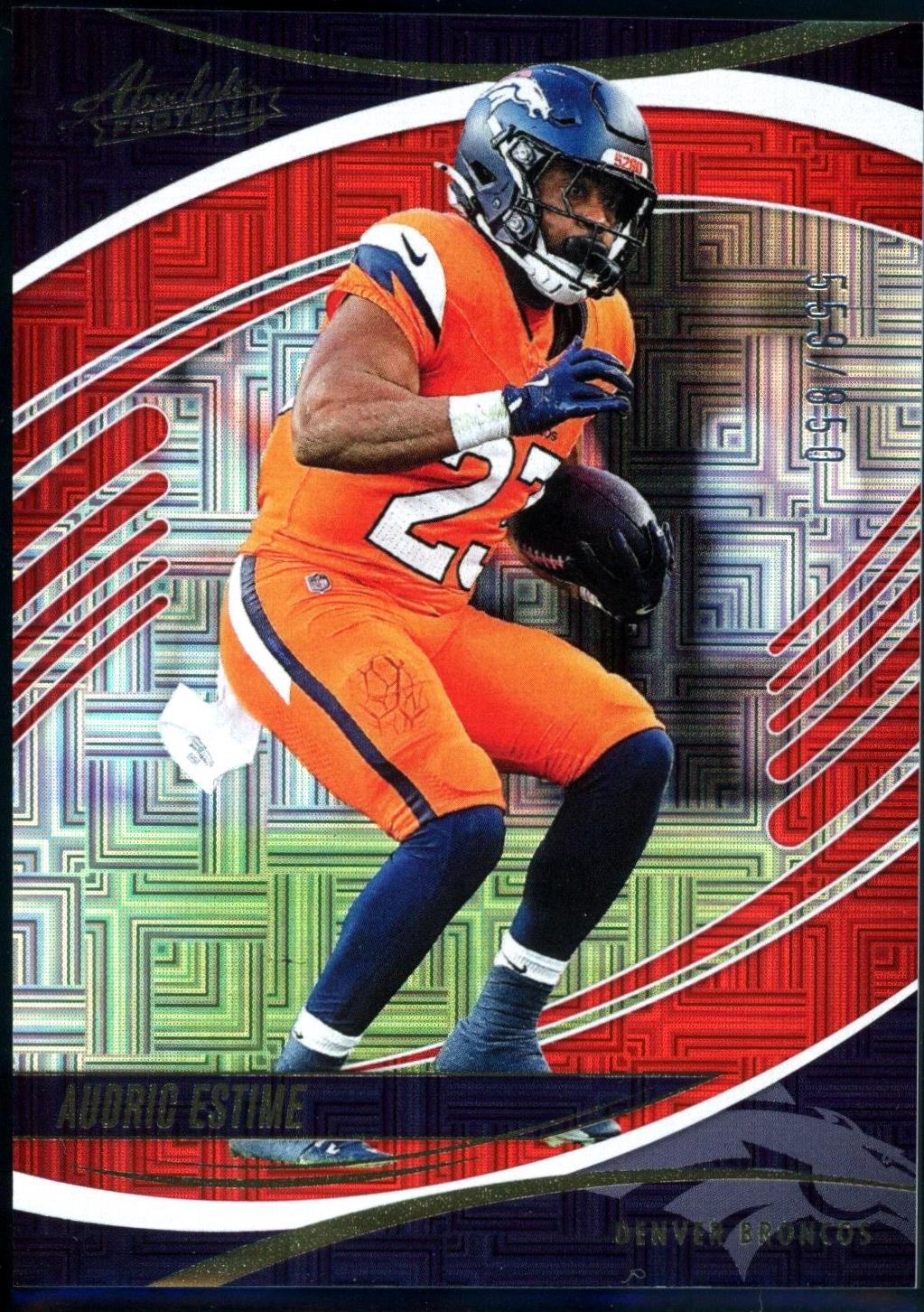 Audric Estime [Red Squares] #21