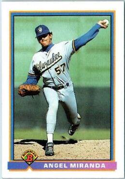 Angel Miranda #53 Baseball Cards 1991 Bowman