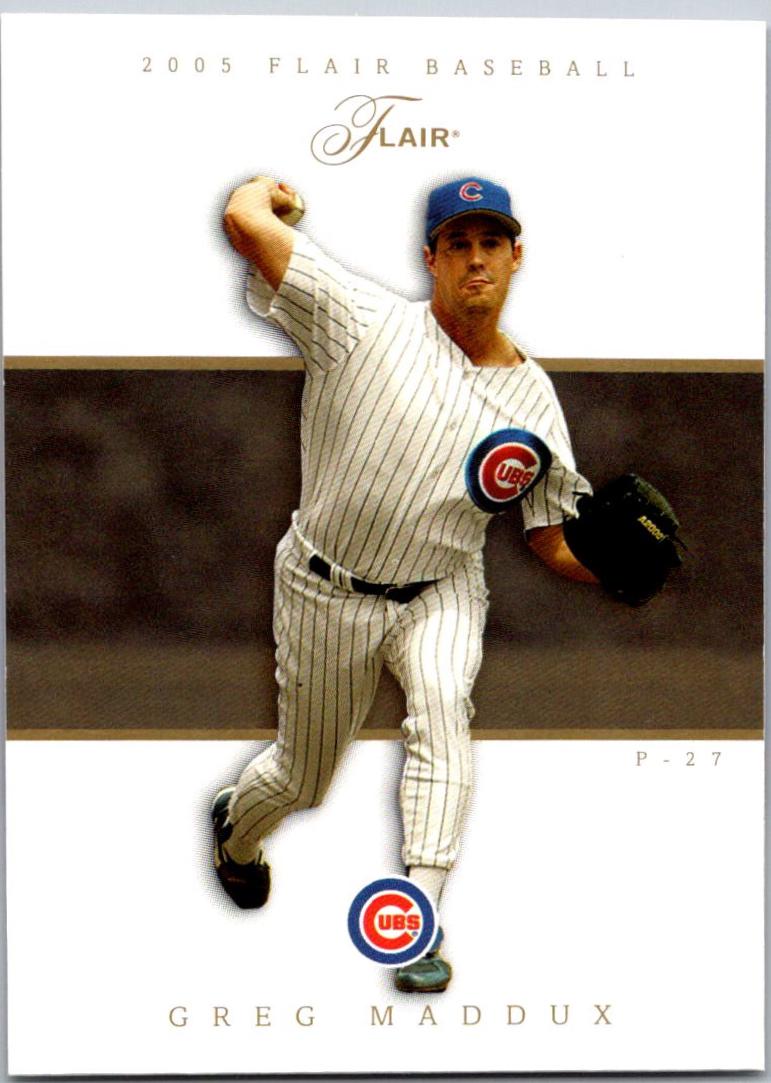 Greg Maddux #27 Baseball Cards 2005 Flair
