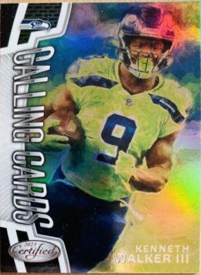 Kenneth Walker III #CALL-10 Football Cards 2023 Panini Certified Calling