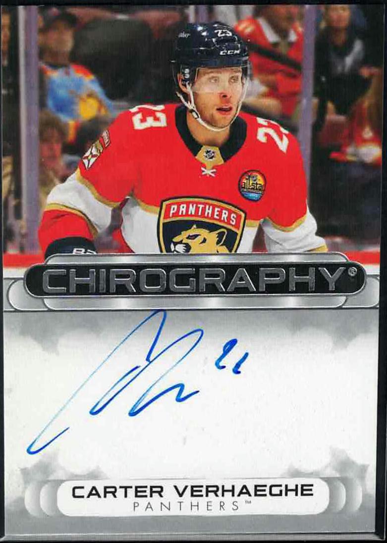 Carter Verhaeghe #C-CV Hockey Cards 2023 SP Authentic Chiography