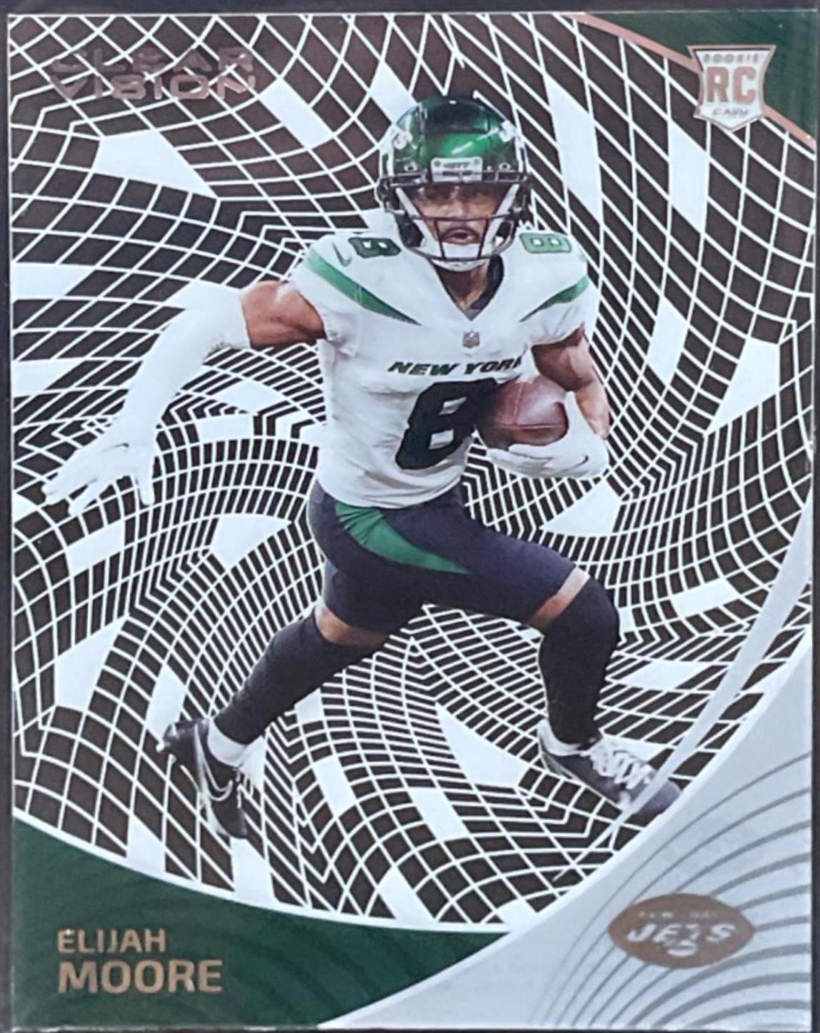 Elijah Moore #CVR-17 Football Cards 2021 Panini Chronicles Clear Vision Rookies