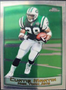 Curtis Martin #18 Football Cards 1999 Topps Chrome