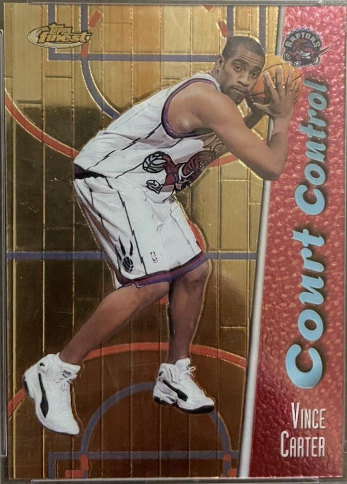 Vince Carter #CC14 Basketball Cards 1998 Finest Court Control