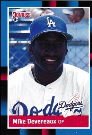 Mike Devereaux #546 Baseball Cards 1988 Donruss