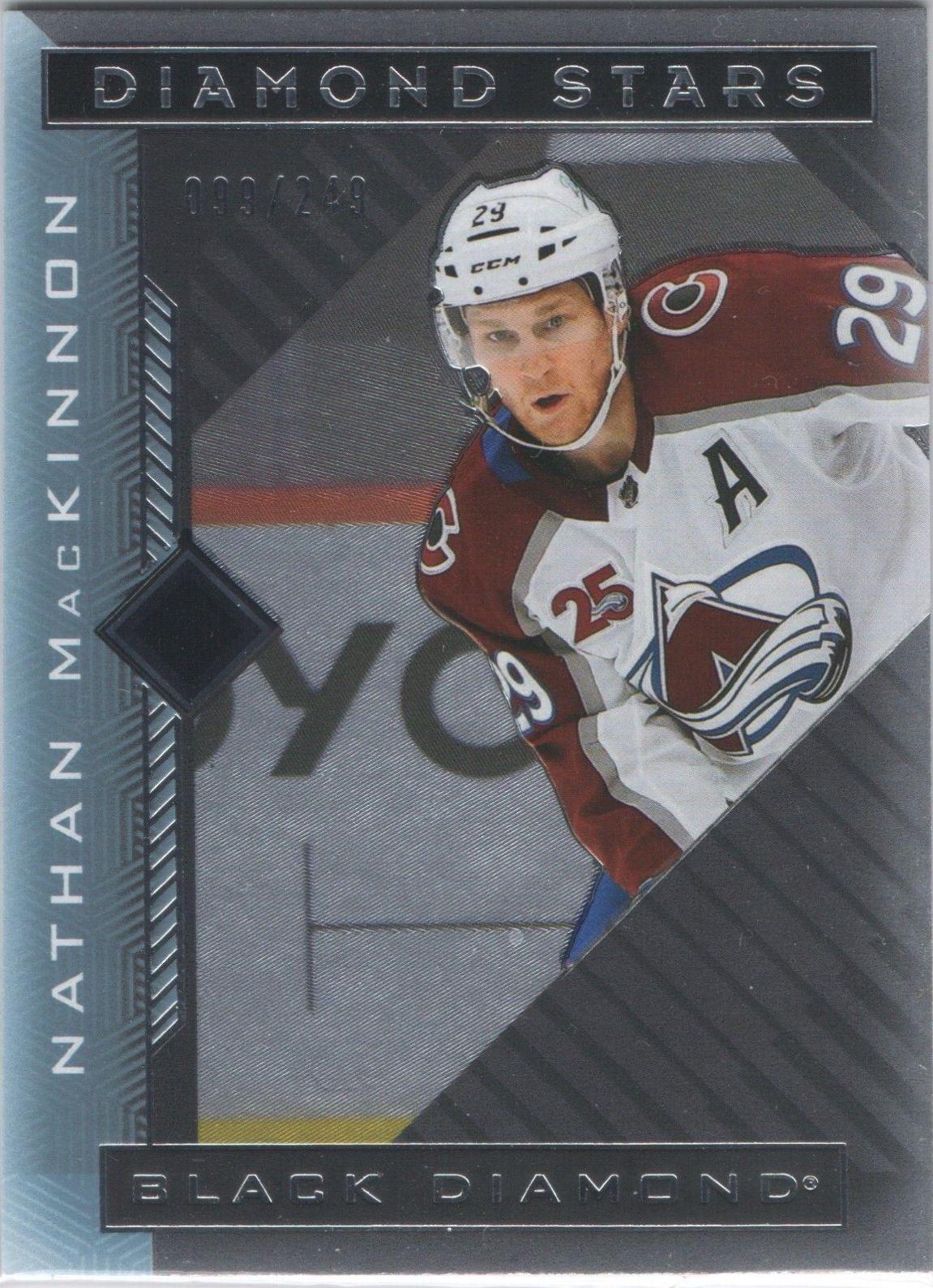 Nathan MacKinnon #BDS-NM Hockey Cards 2021 Upper Deck Black Diamond Stars