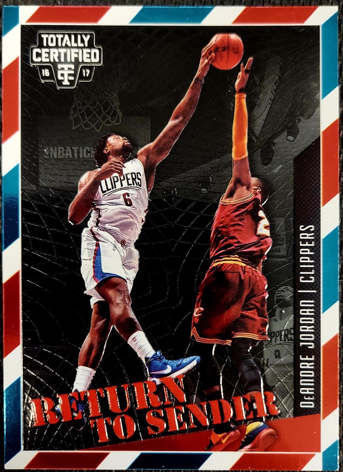 DeAndre Jordan #1 Basketball Cards 2016 Panini Totally Certified Return to Sender