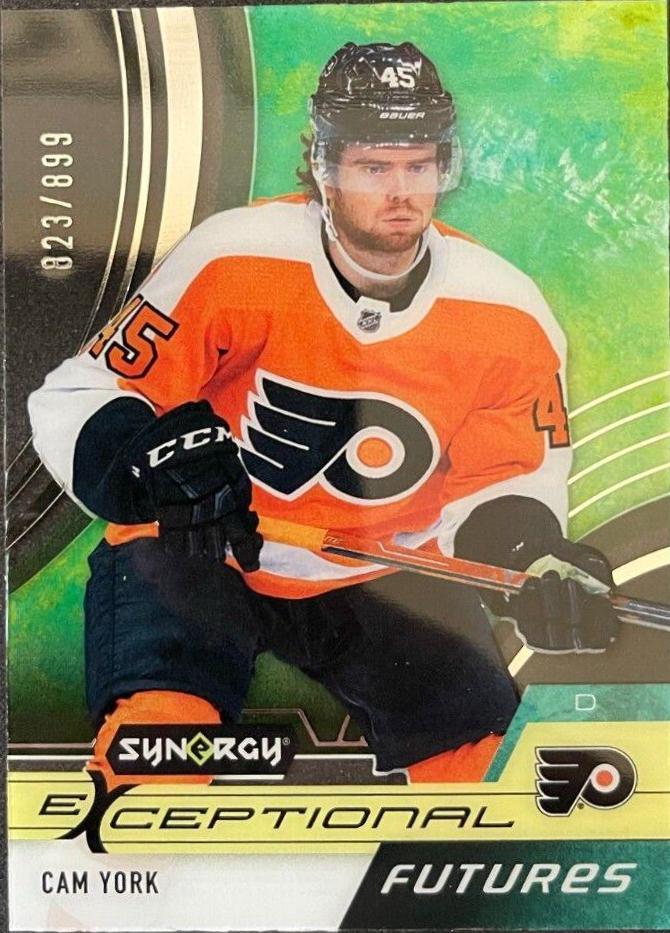 Cam York #EF-CY Hockey Cards 2021 Upper Deck Synergy Exceptional Futures