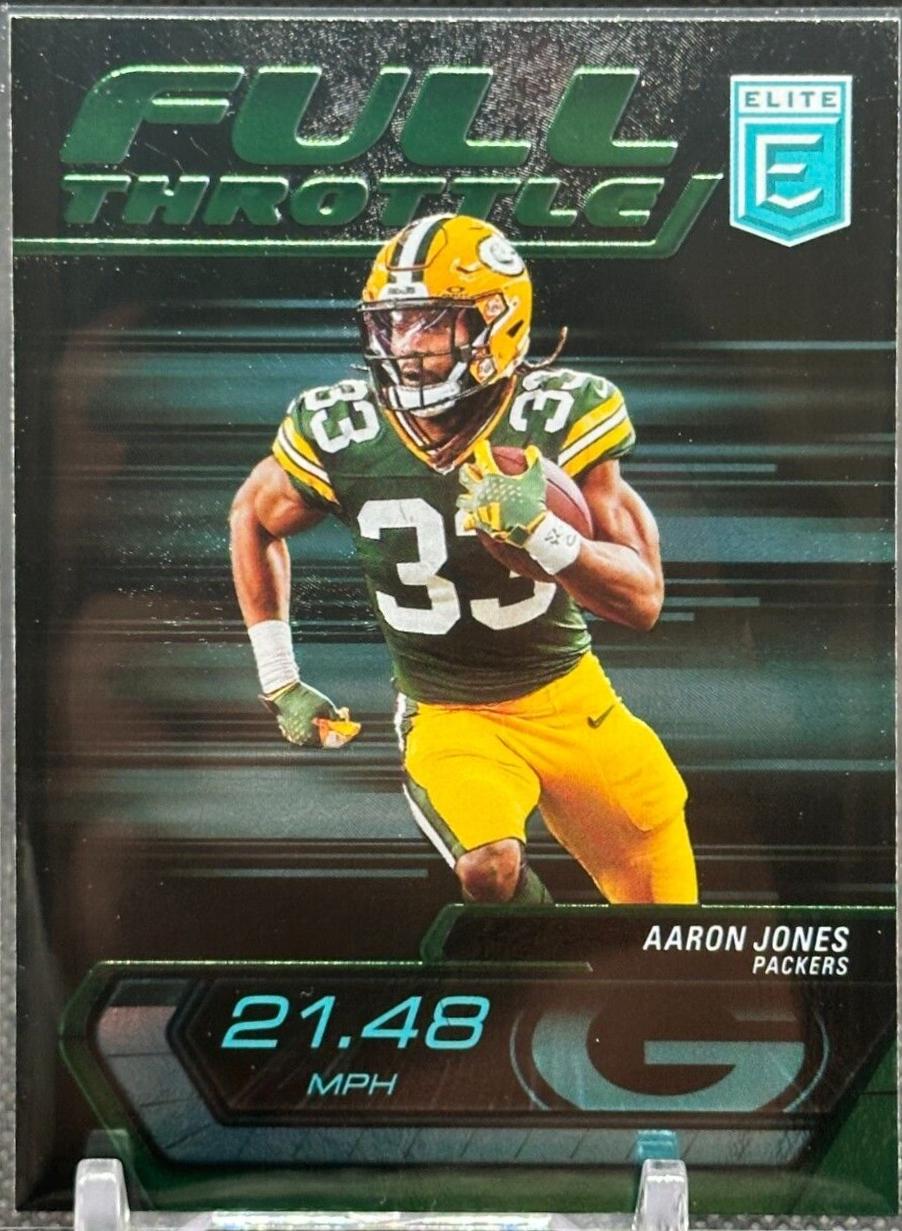 Aaron Jones #15 Football Cards 2024 Panini Donruss Elite Full Throttle