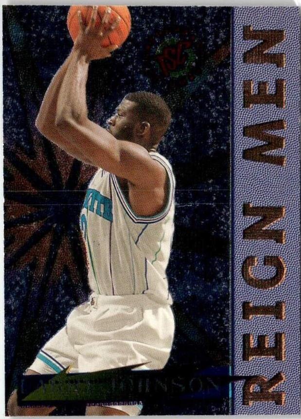 Larry Johnson #RM3 Basketball Cards 1995 Stadium Club Reign Men