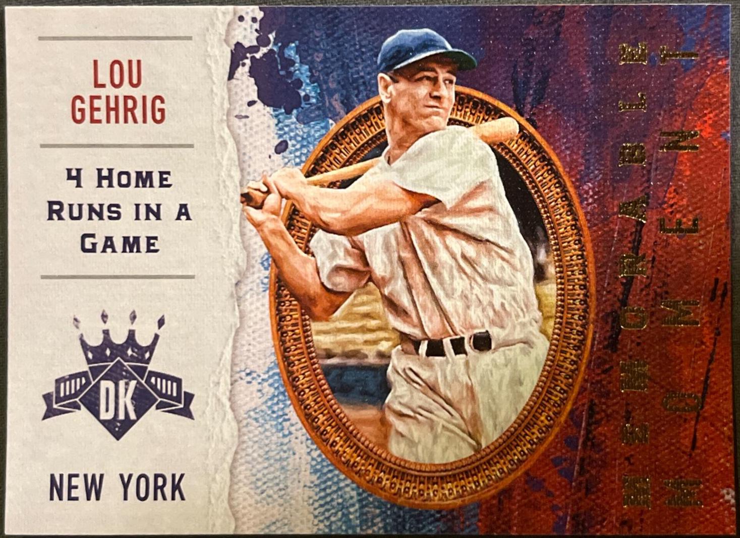 Lou Gehrig #MM-11 Baseball Cards 2017 Panini Diamond Kings Memorable Moment