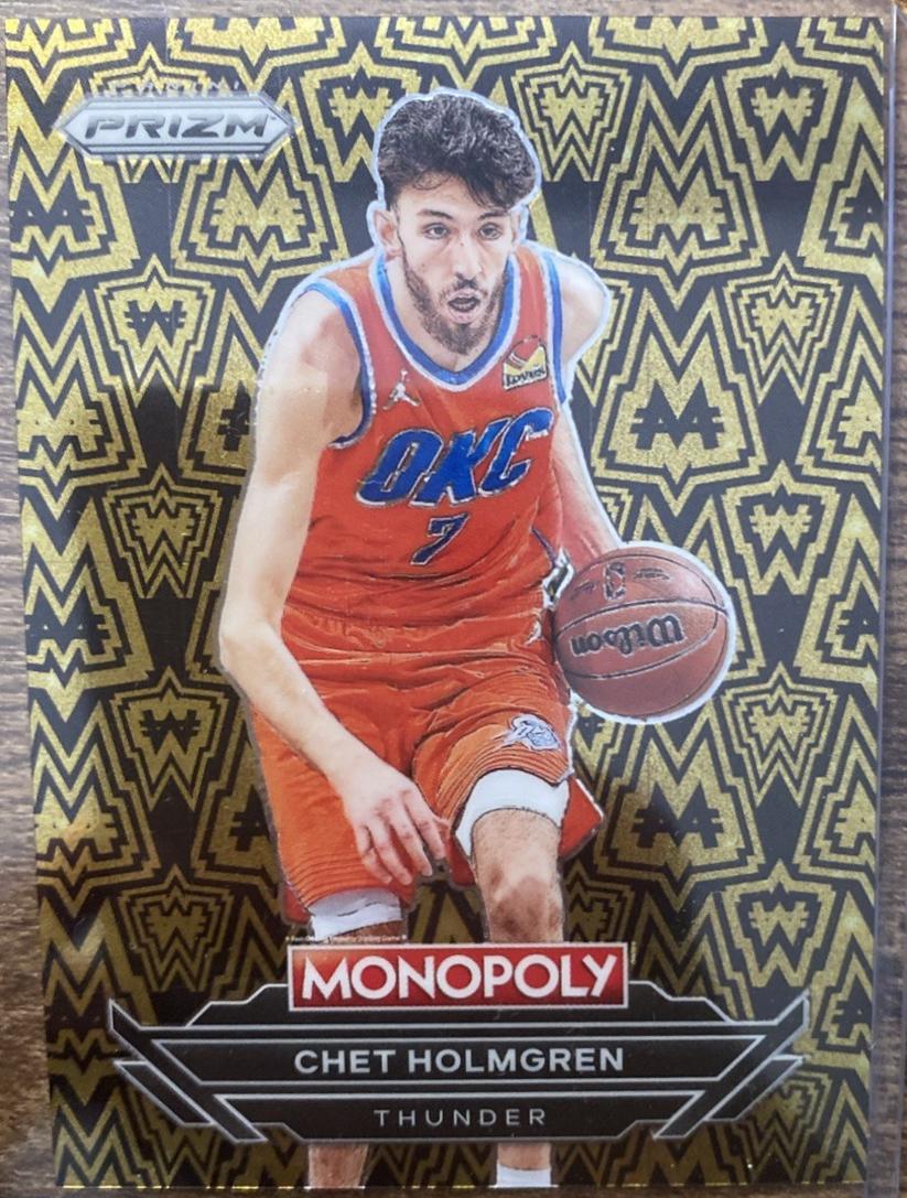 Chet Holmgren #B17 Basketball Cards 2024 Panini Prizm Monopoly Millionaire Black