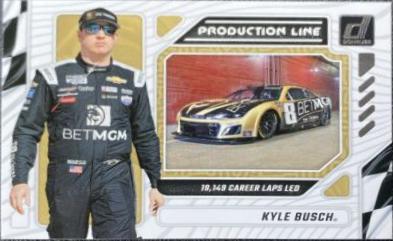 Kyle Busch #1 Racing Cards 2024 Donruss NASCAR Production Line