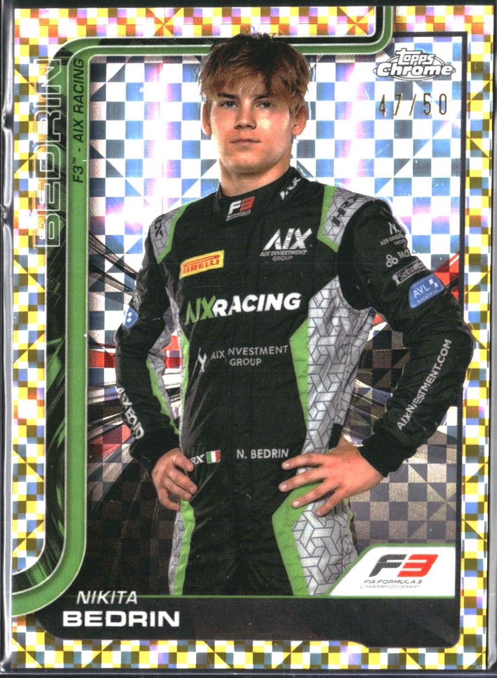 Nikita Bedrin [Gold Checker Flag Refractor] #66