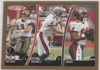 Mark Jones, Matt Bryant, Josh Bidwell