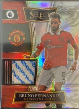 Bruno Fernandes #SW-BF Soccer Cards 2022 Panini Select Premier League Swatches