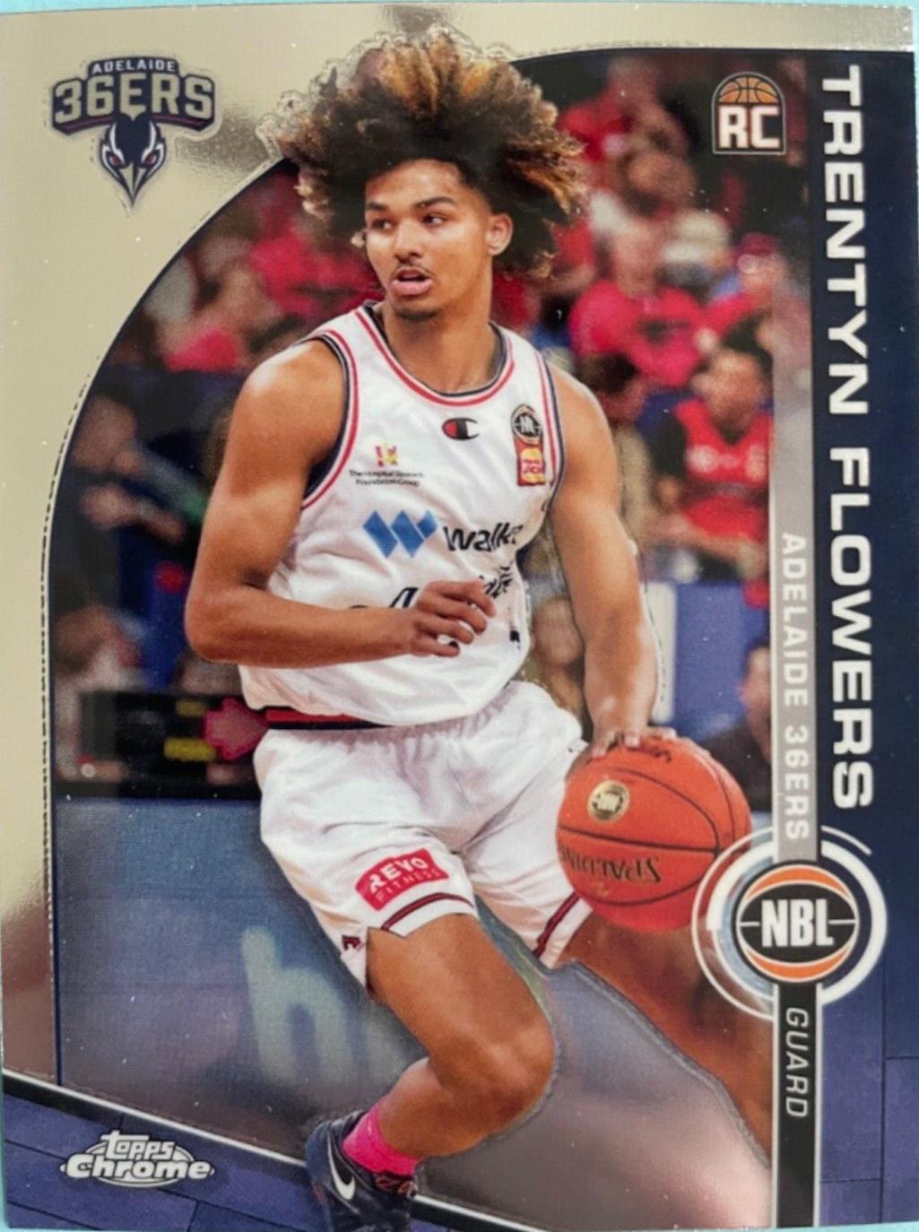 Trentyn Flowers #2 Basketball Cards 2023 Topps Chrome NBL
