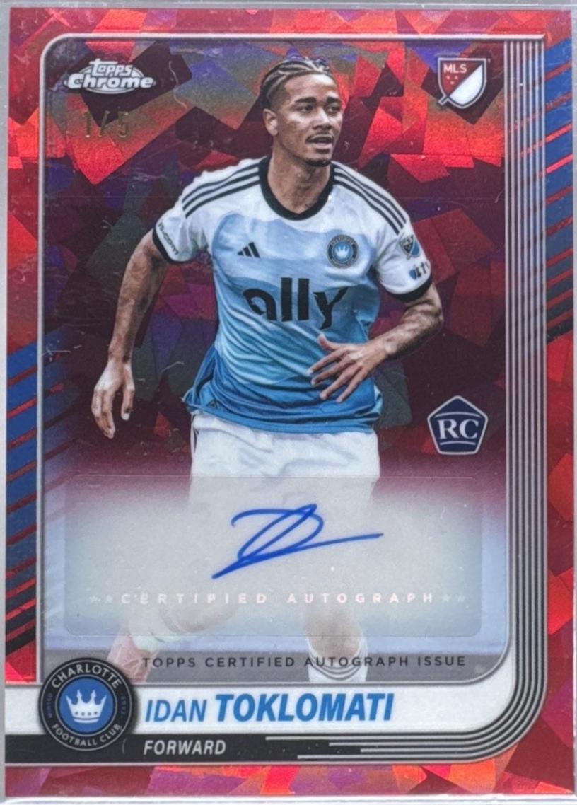 Idan Toklomati #CA-IT 2025 Topps Chrome Sapphire MLS Autograph