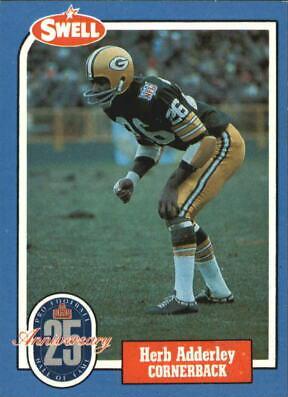 Herb Adderley #6 Football Cards 1988 Swell Greats