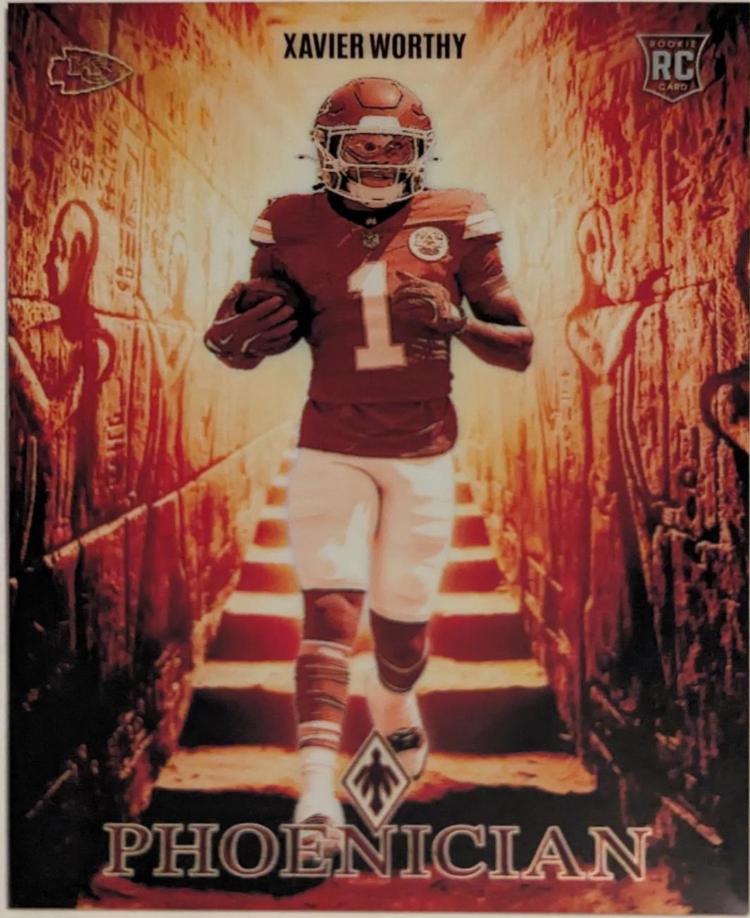 Xavier Worthy #8 Football Cards 2024 Panini Phoenix Phoenician