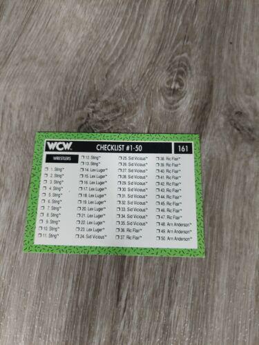 Checklist #161 Wrestling Cards 1991 Impel WCW