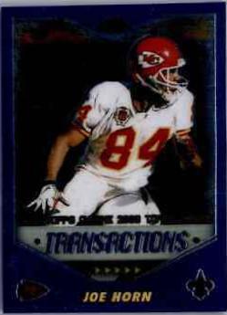 Joe Horn #17 Football Cards 2000 Topps Chrome