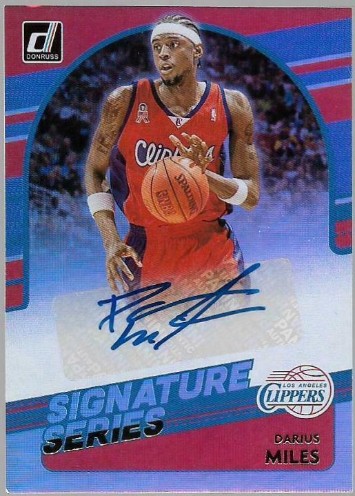 Darius Miles Basketball Cards 2020 Donruss Signature Series