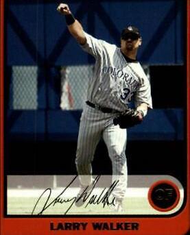 Larry Walker #35 Baseball Cards 2003 Bowman