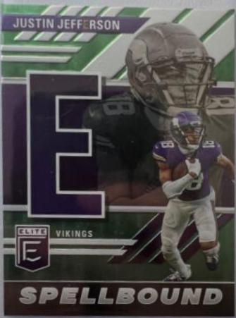 Justin Jefferson #SB-JJ5 2023 Panini Donruss Elite Spellbound Football