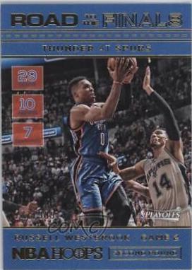 Russell Westbrook #62 Basketball Cards 2016 Panini Hoops Road to the Finals