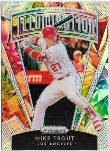 Mike Trout #I-10 Baseball Cards 2019 Panini Prizm Illumination