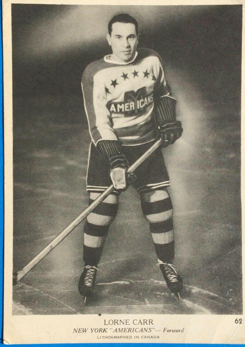 Lorne Carr #62 Hockey Cards 1939 O-Pee-Chee V301-1