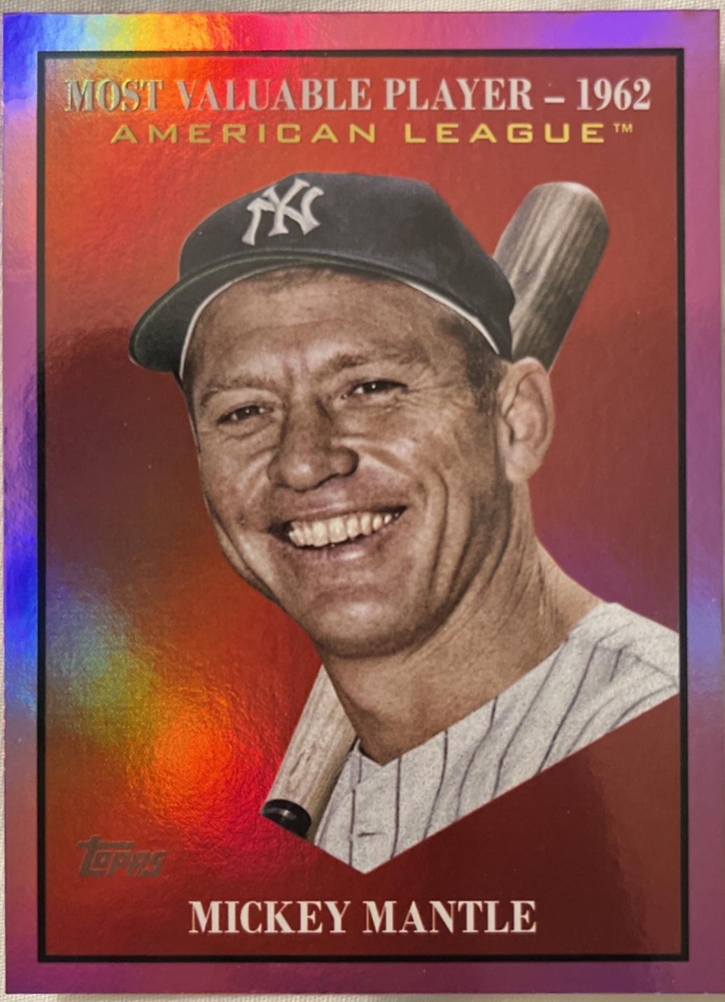 2025 Topps Update Most Valuable Mickey Mantle [Pink Foil] #MV-35 card