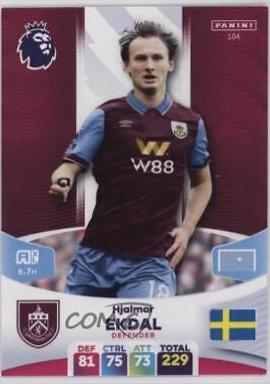 Hjalmar Ekdal #104 Soccer Cards 2024 Panini Adrenalyn XL Premier League