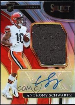 Anthony Schwartz #JRS-ASC Football Cards 2021 Panini Select Jumbo Rookie Signature Swatches