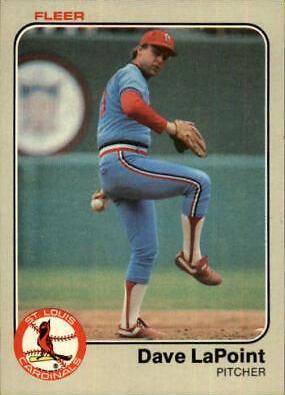 Dave LaPoint #14 Baseball Cards 1983 Fleer