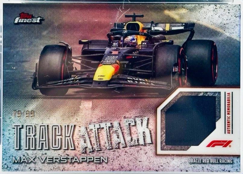 Max Verstappen #TAR-VER Racing Cards 2024 Topps Finest Formula 1 Track Attack Relic