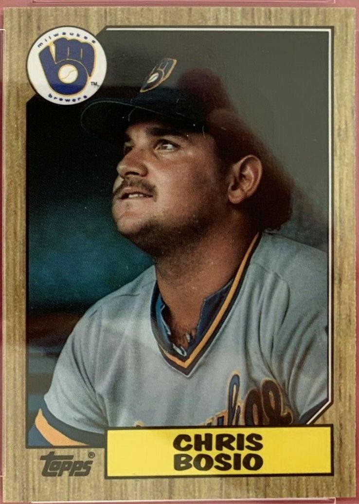 Chris Bosio #448 Baseball Cards 1987 Topps Tiffany