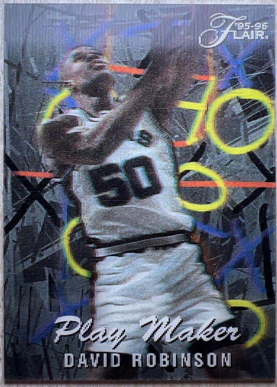 David Robinson #8 Basketball Cards 1995 Flair Play Makers