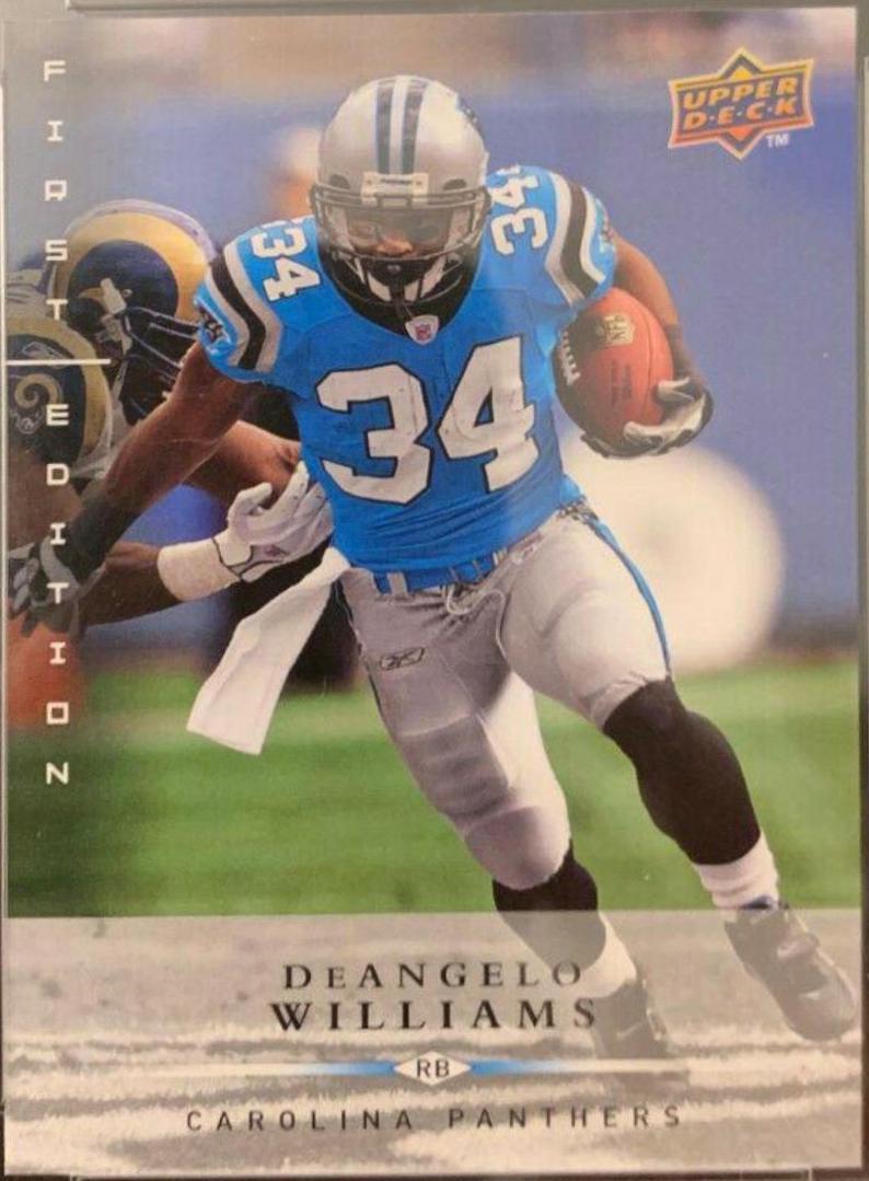 DeAngelo Williams #20 Football Cards 2008 Upper Deck First Edition